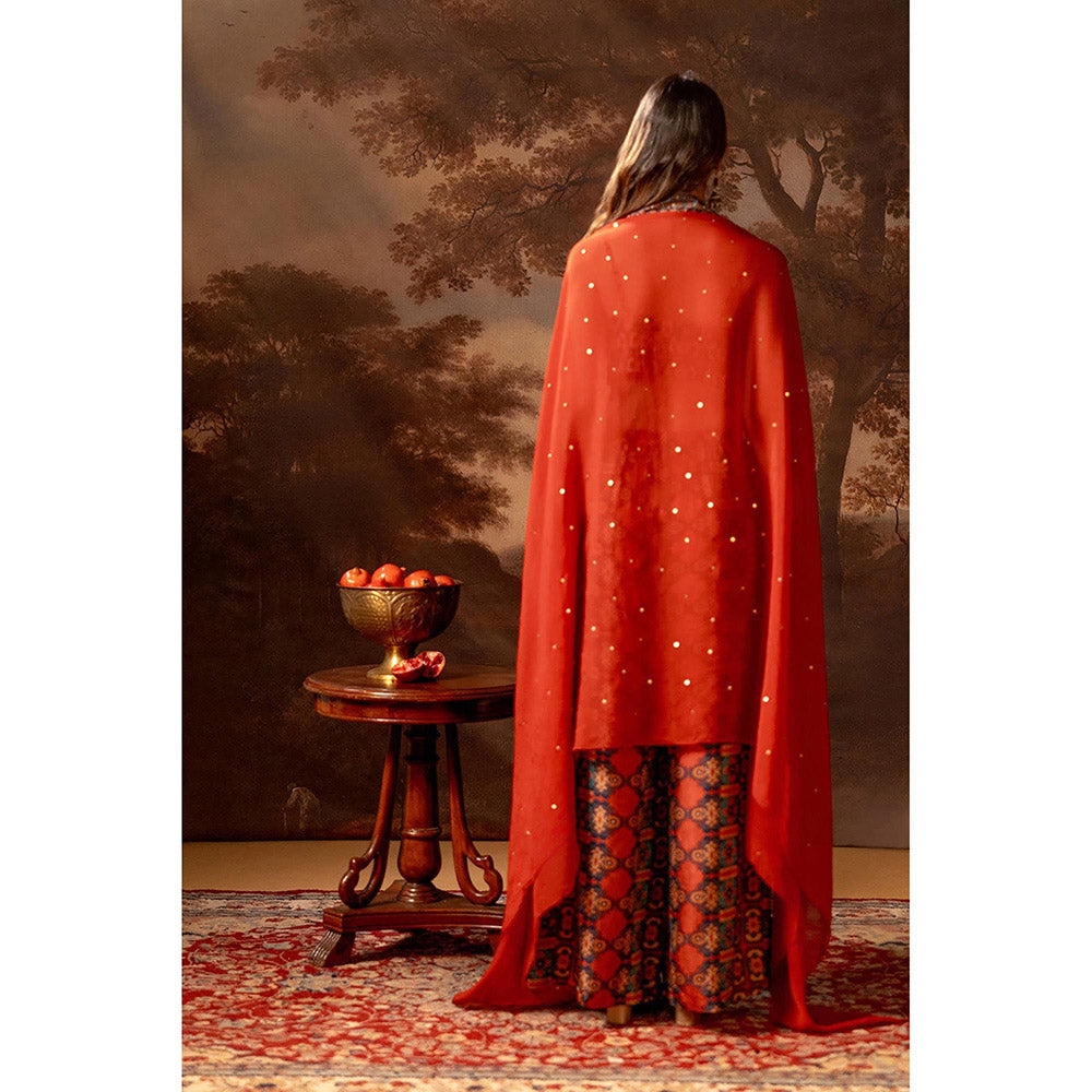 Soup by Sougat Paul Orani Red Co-Ord Set