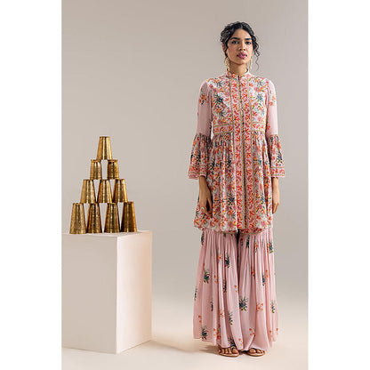 Soup by Sougat Paul Aarani Pink Kurti with Sharara