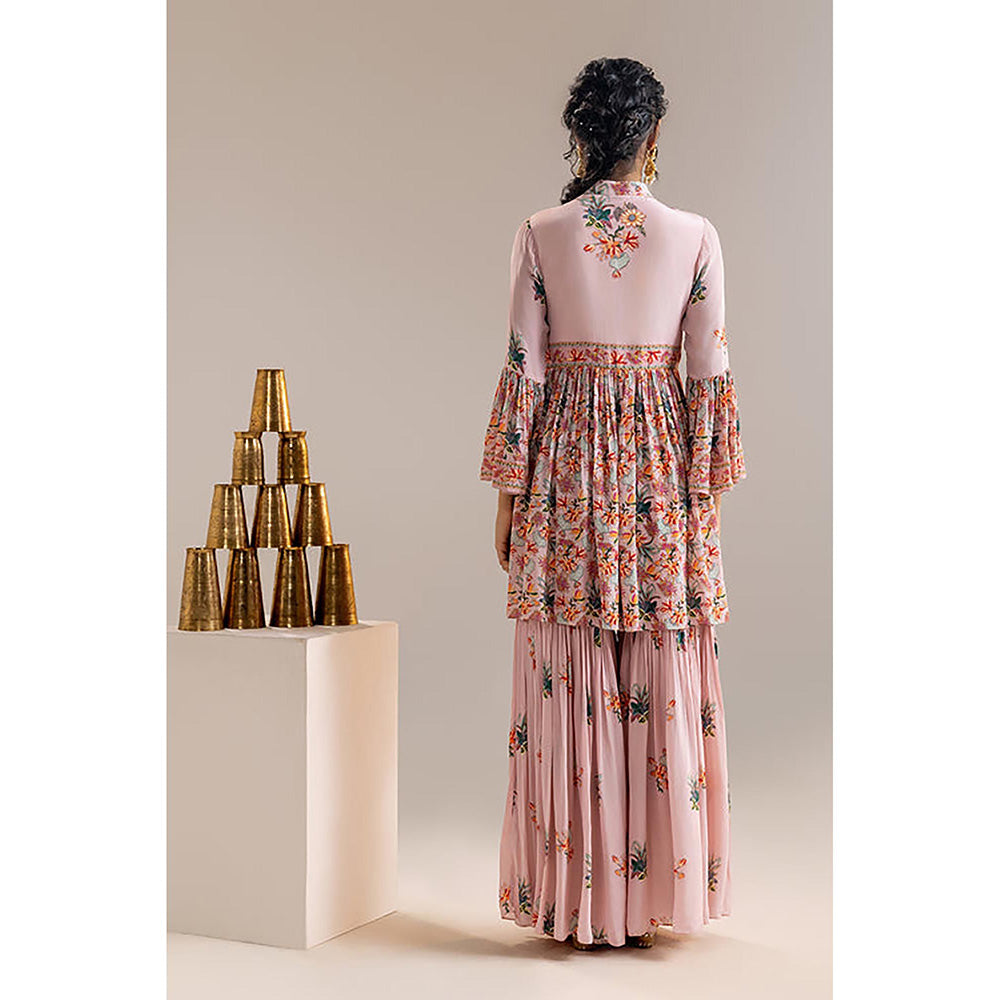 Soup by Sougat Paul Aarani Pink Kurti with Sharara