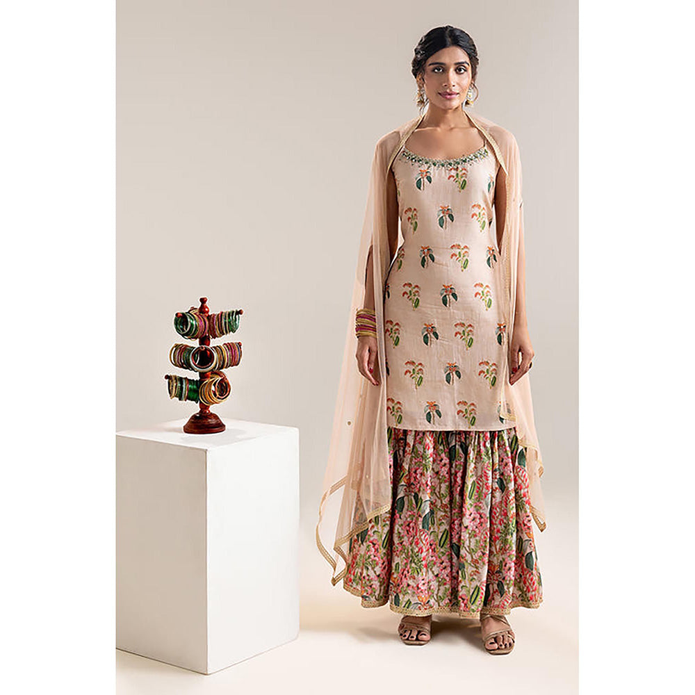 Soup by Sougat Paul Aarani Kurti with Sharara and Cape