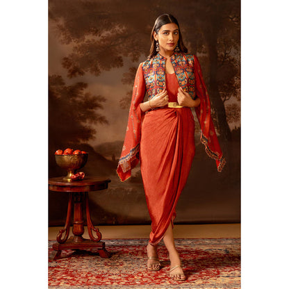 Soup by Sougat Paul Orani Embroidered Drape Dress