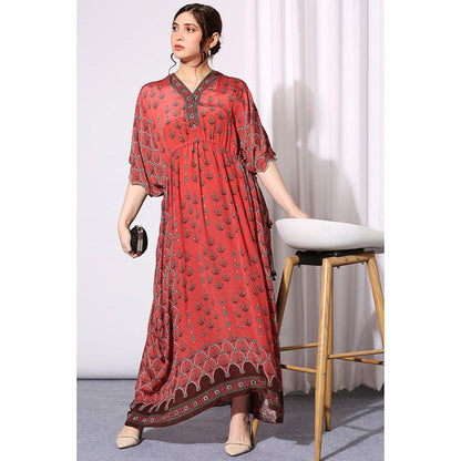 Soup by Sougat Paul Ethnic Folklore Kaftan Dress