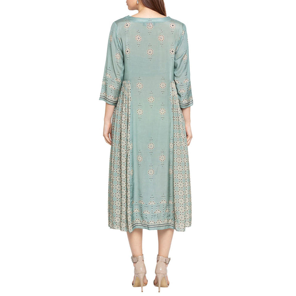 Soup by Sougat Paul Azure Printed Anarkali