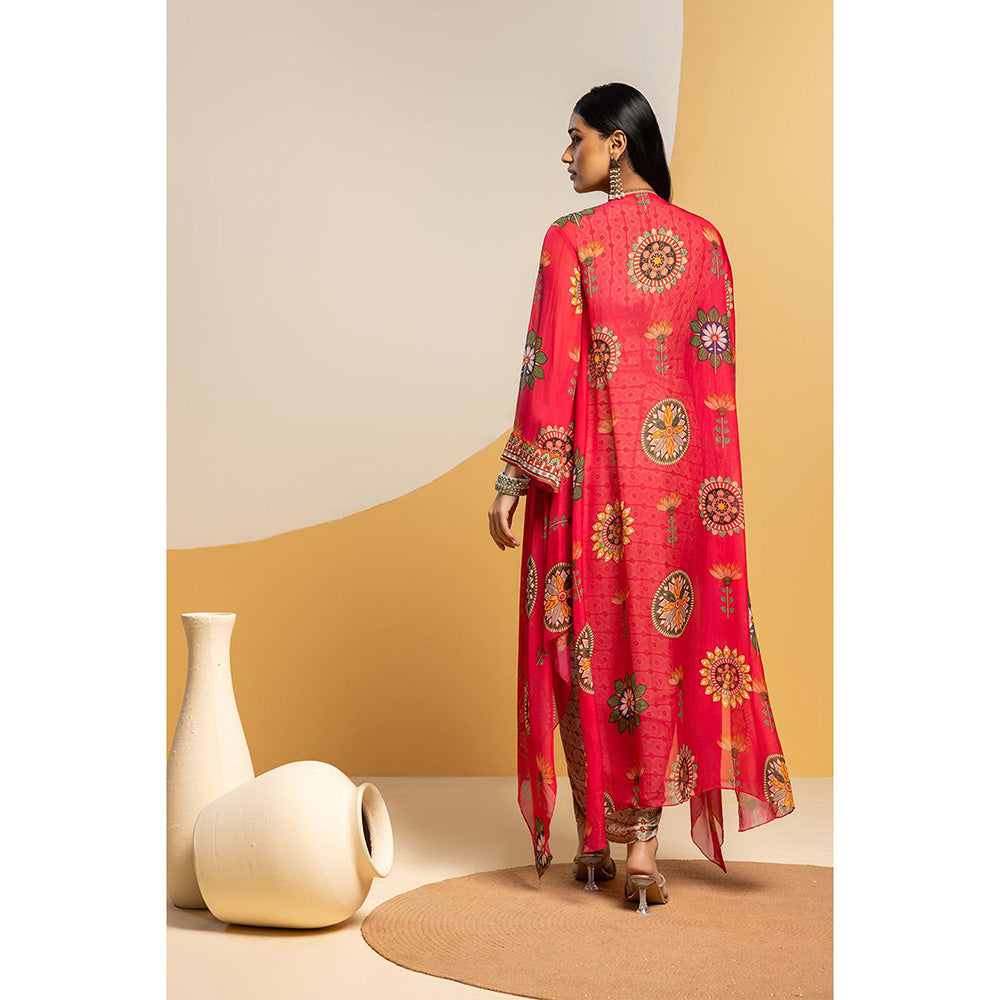Soup by Sougat Paul Taarani Embellished Drape Dress with Cape