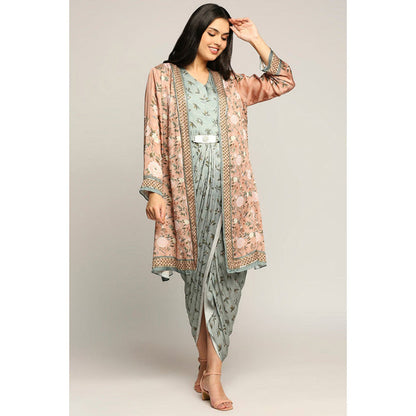 Soup by Sougat Paul Vintage Drape Dress with Jacket