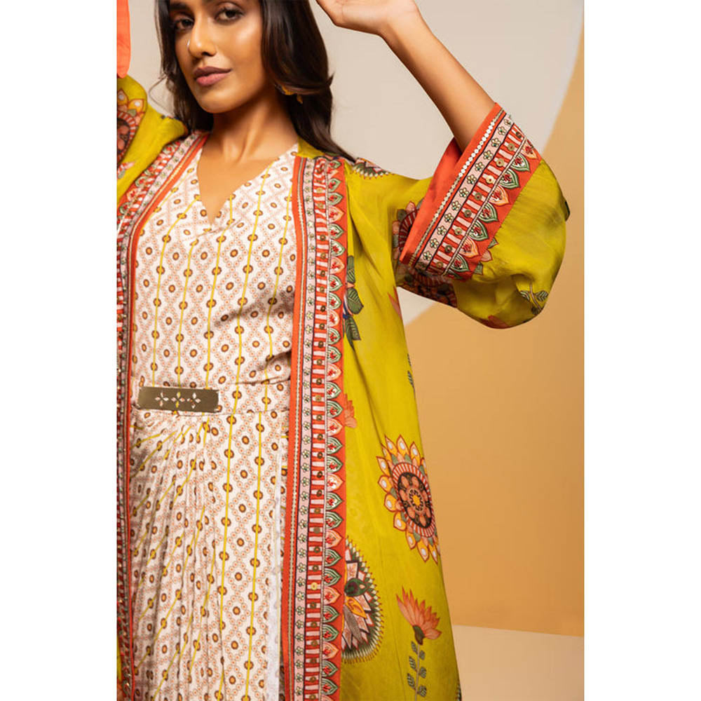 Soup by Sougat Paul Taarani Drape Dress with Cape