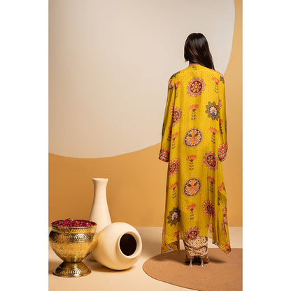 Soup by Sougat Paul Taarani Drape Dress with Cape