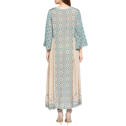 Soup by Sougat Paul Azure Printed Blue Dress