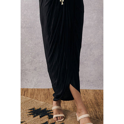 Soup by Sougat Paul Ikaya Drape Dress with Jacket