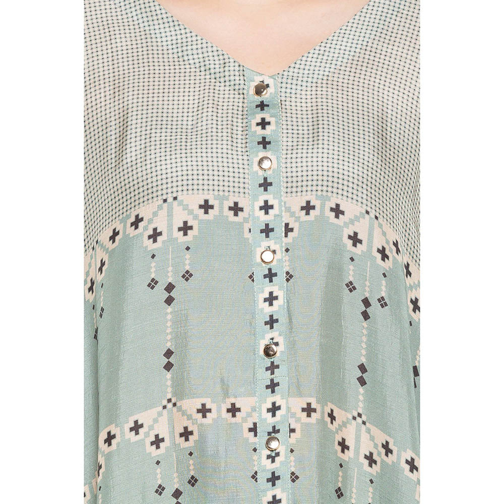 Soup by Sougat Paul Azure Printed Long Kaftan