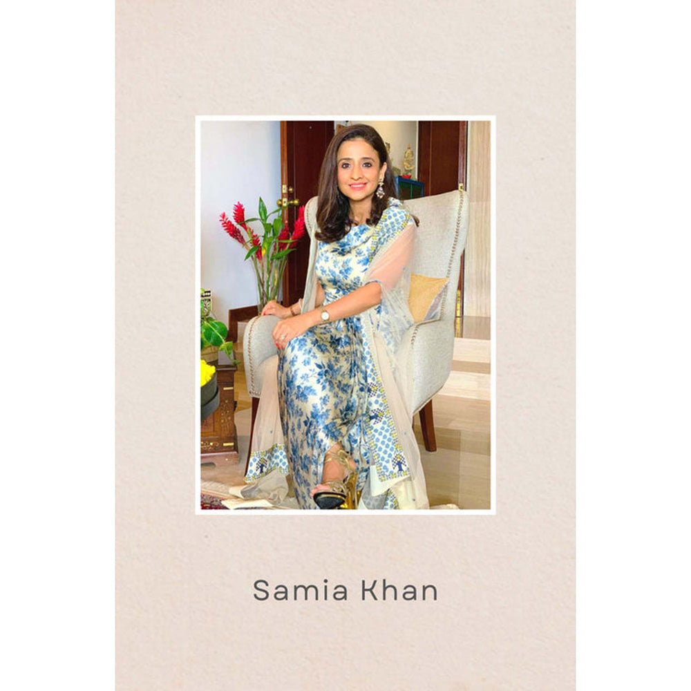 Soup by Sougat Paul Applique Printed Dress with Cape