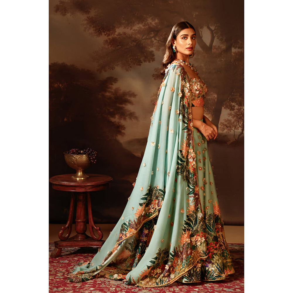 Soup by Sougat Paul Kaira Embroidered Lehenga Choli with Dupatta