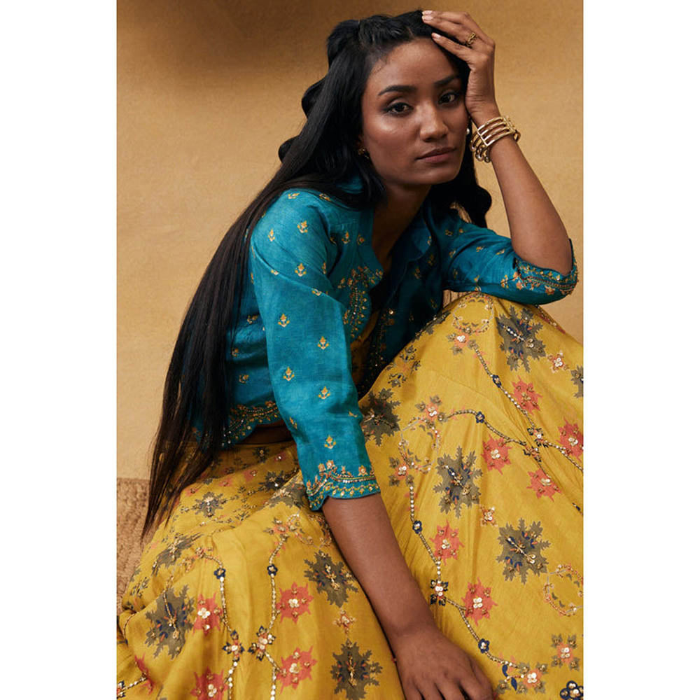 Soup by Sougat Paul Zahra Embroidered Lehenga Choli with Jacket