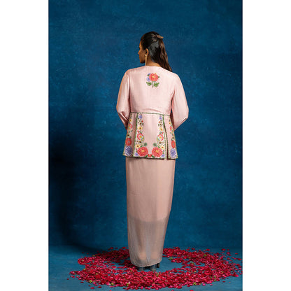 Soup by Sougat Paul Baghira Top with Drape Skirt