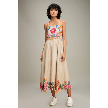 Soup by Sougat Paul Avian Canopy Embroidered Dress