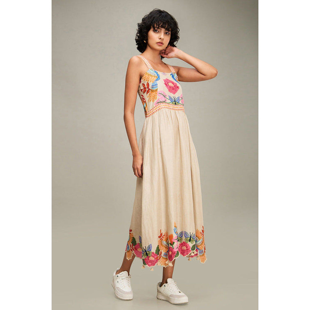 Soup by Sougat Paul Avian Canopy Embroidered Dress