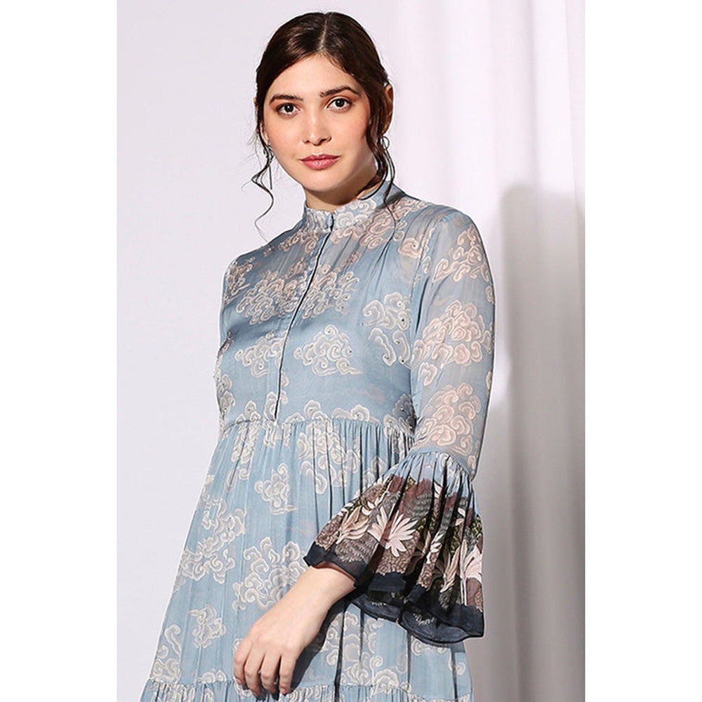 Soup by Sougat Paul Conversational Printed Tiered Dress