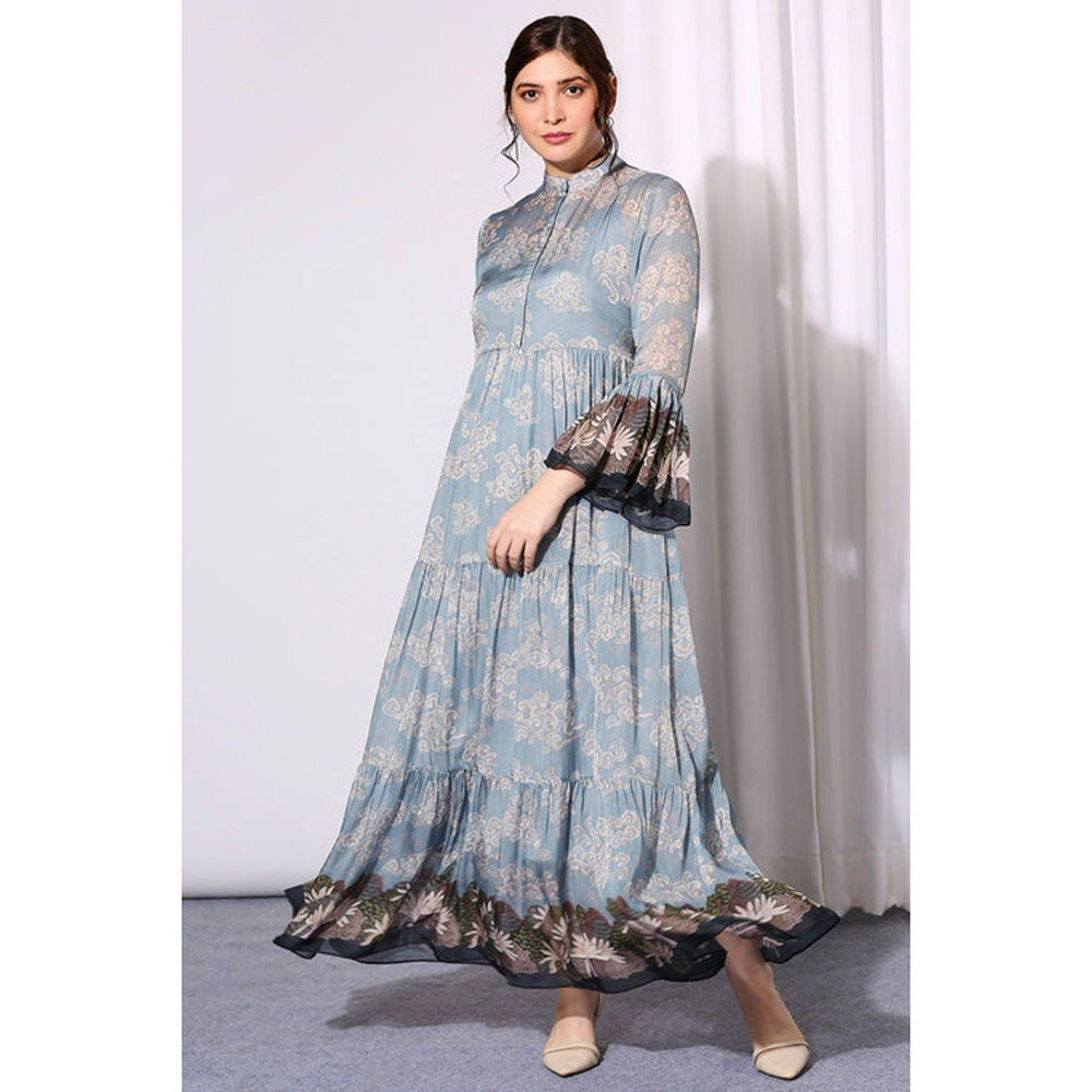 Soup by Sougat Paul Conversational Printed Tiered Dress