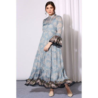 Soup by Sougat Paul Conversational Printed Tiered Dress