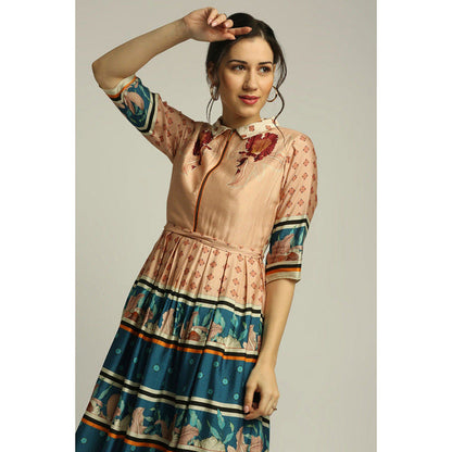 Soup by Sougat Paul Orchid Bloom Printed Long Dress