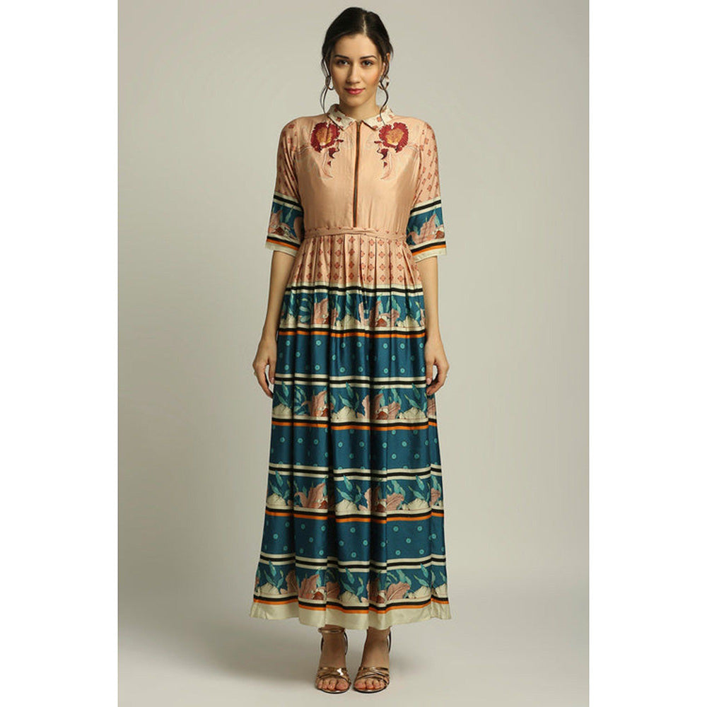 Soup by Sougat Paul Orchid Bloom Printed Long Dress