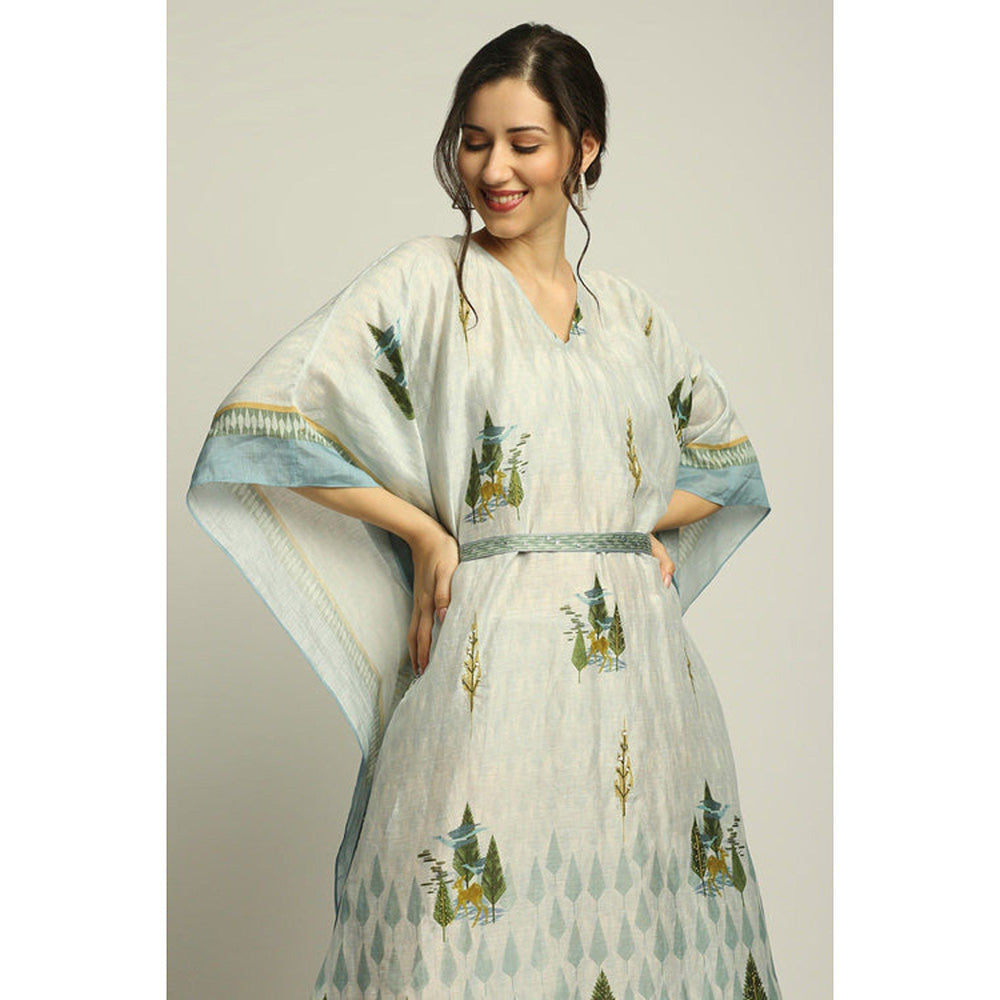 Soup by Sougat Paul Nature Collective Printed Kaftan with Belt