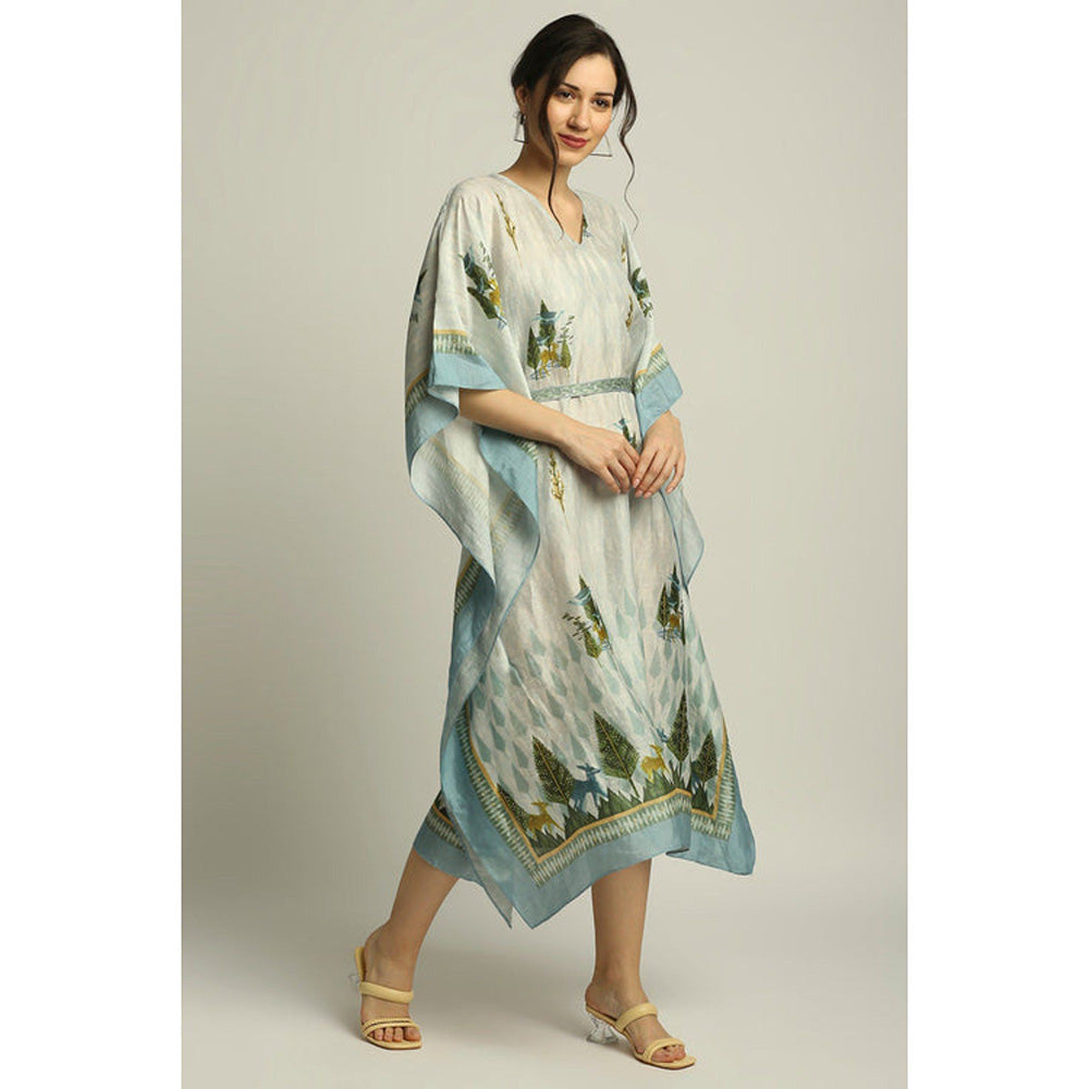 Soup by Sougat Paul Nature Collective Printed Kaftan with Belt
