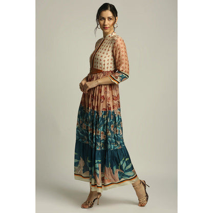 Soup by Sougat Paul Orchid Bloom Long Tiered Dress