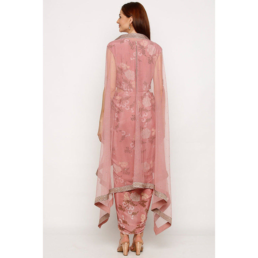 Soup by Sougat Paul Winddance Printed Dress with Cape