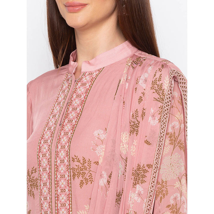 Soup by Sougat Paul Pink Printed Kurta With Palazzo (Set of 2)