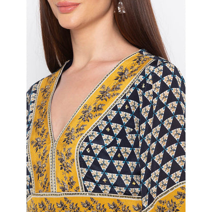 Soup by Sougat Paul Navy Blue Printed Jumpsuit