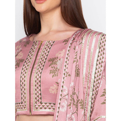 Soup by Sougat Paul Pink Drape Saree With Blouse