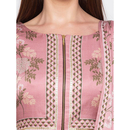 Soup by Sougat Paul Pink Drape Saree With Blouse