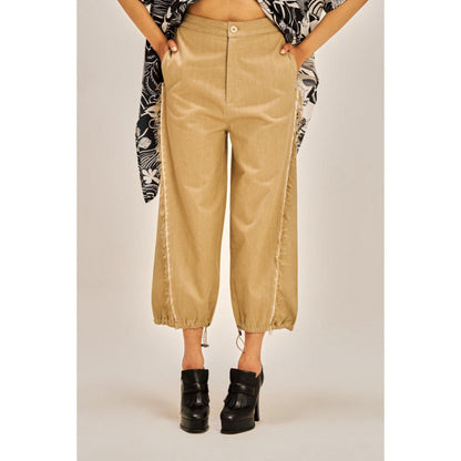 SPACE Kunafa Fray Edged Pant