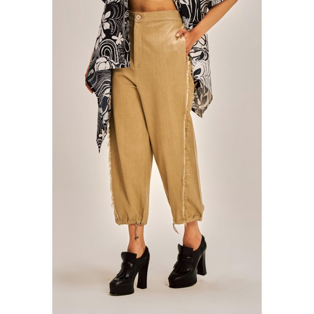 SPACE Kunafa Fray Edged Pant