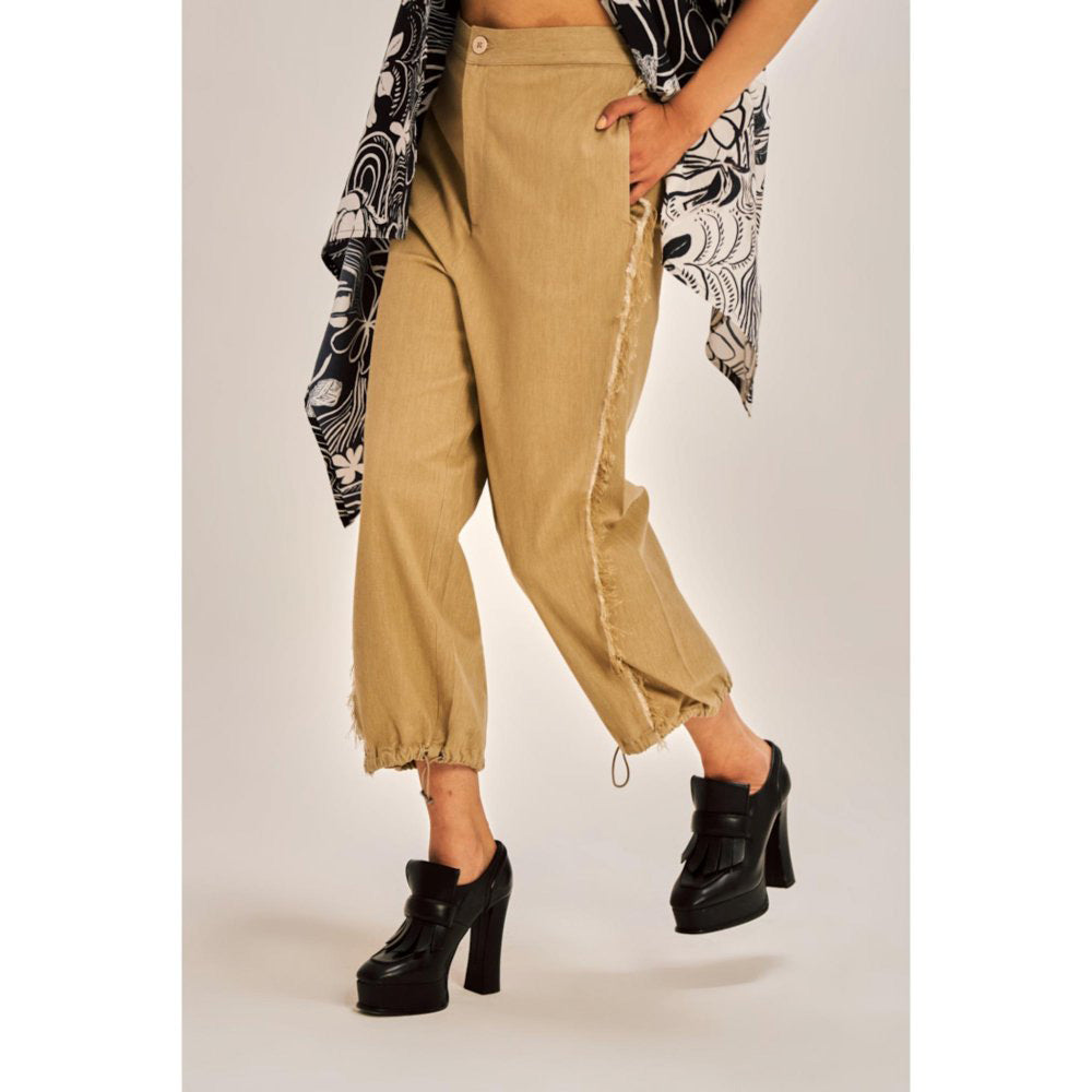 SPACE Kunafa Fray Edged Pant