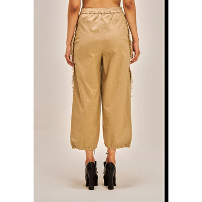 SPACE Kunafa Fray Edged Pant