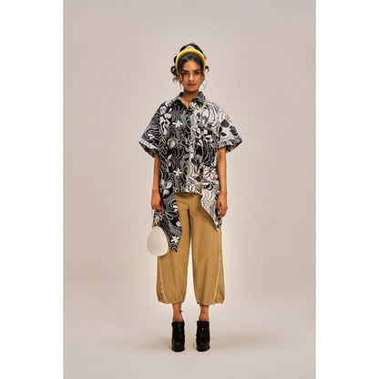 SPACE Kunafa Fray Edged Pant