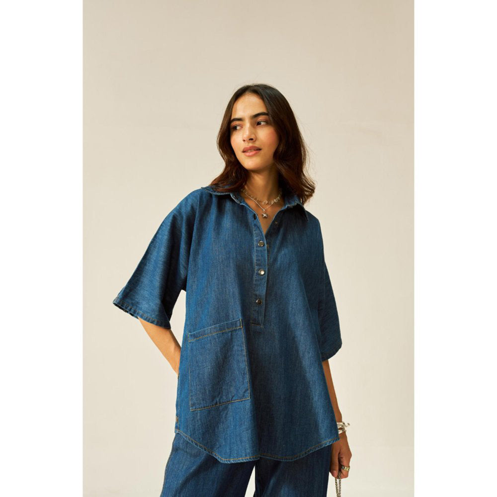 SPACE Dolla Dark Denim Co-Ord (Set of 2)