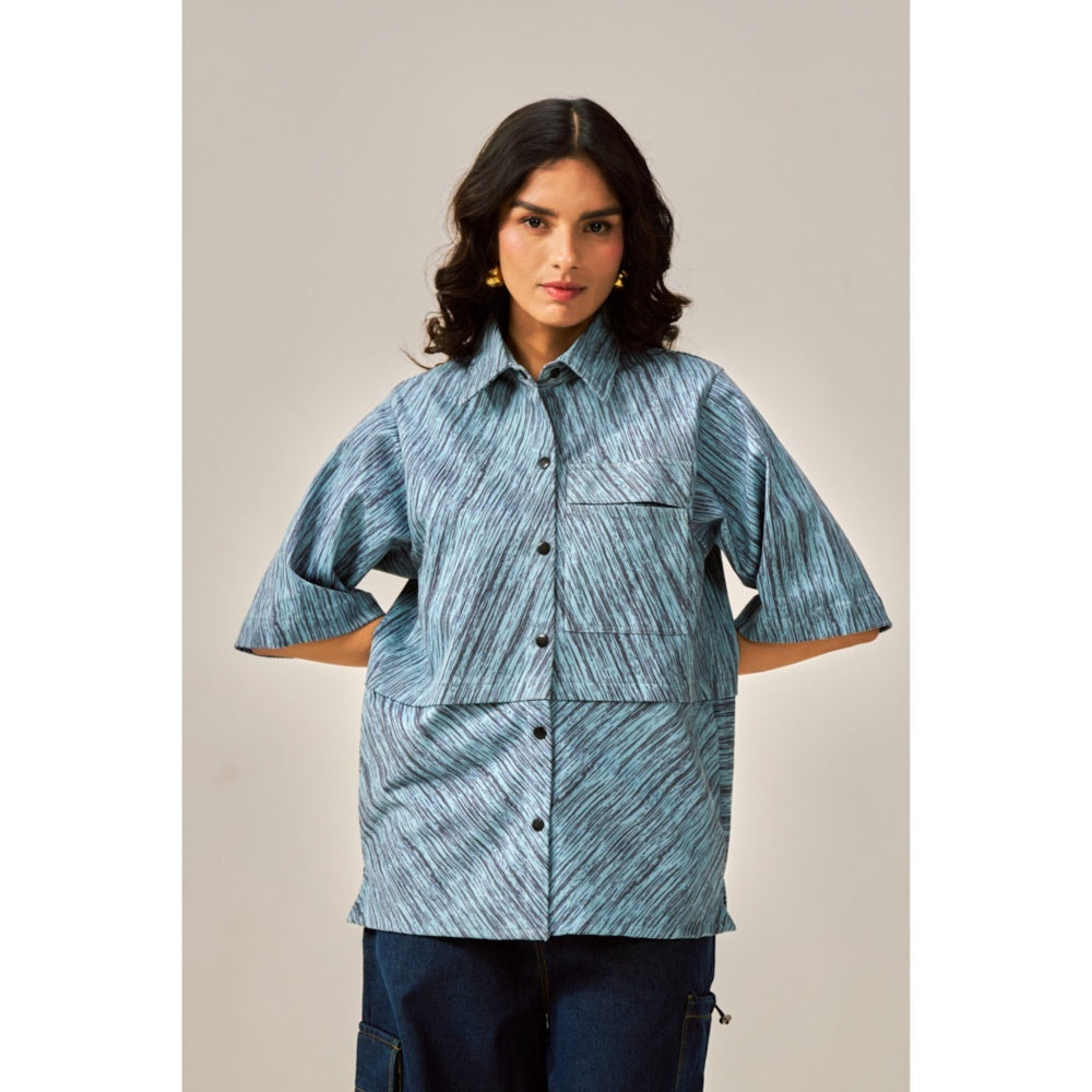 SPACE Koi Collared Shirt