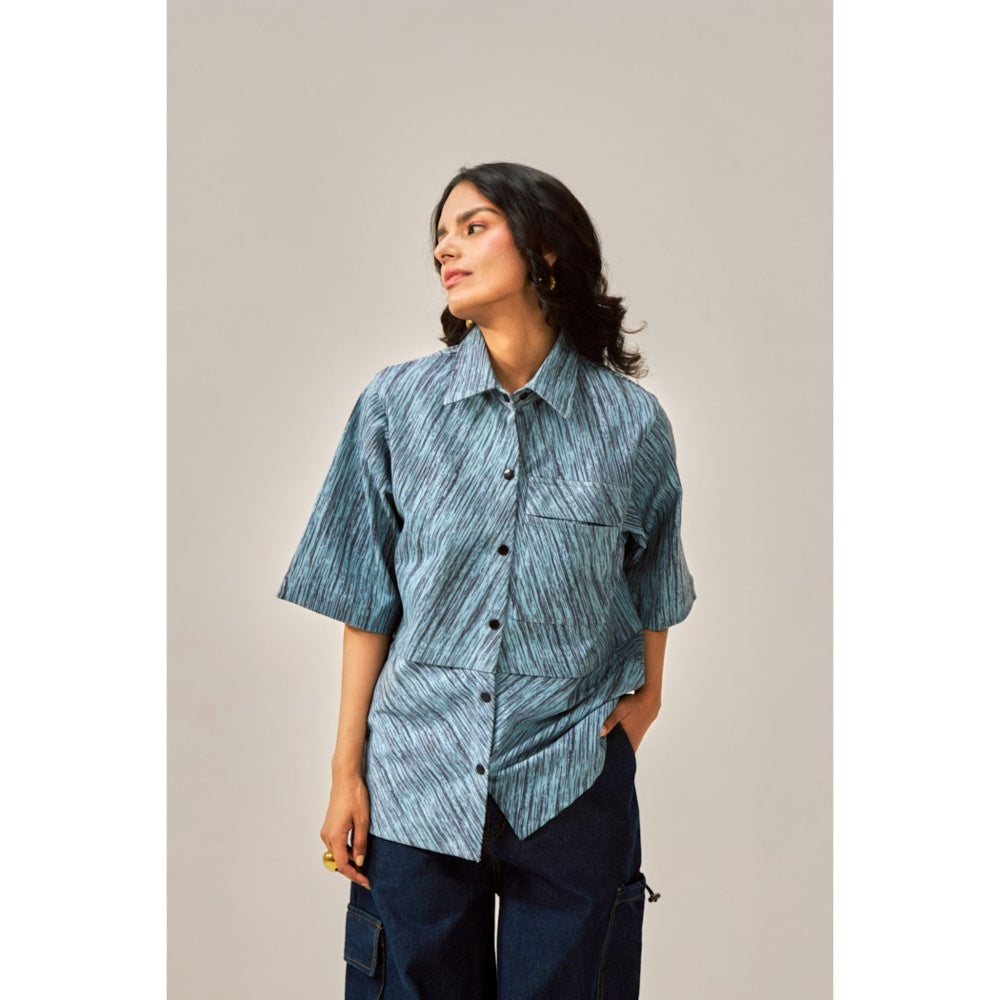 SPACE Koi Collared Shirt