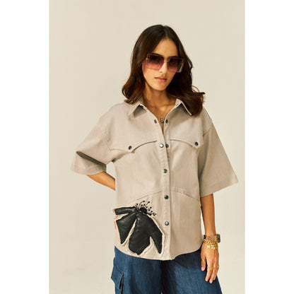 SPACE Sweet Chai Opal Beige Shirt