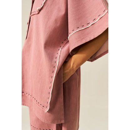 SPACE Lychee Hand Embroidered Co-Ord (Set of 2)
