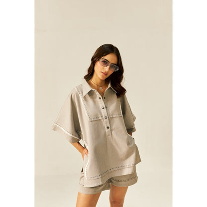 SPACE Pearl Hand Embroidered Co-Ord (Set of 2)