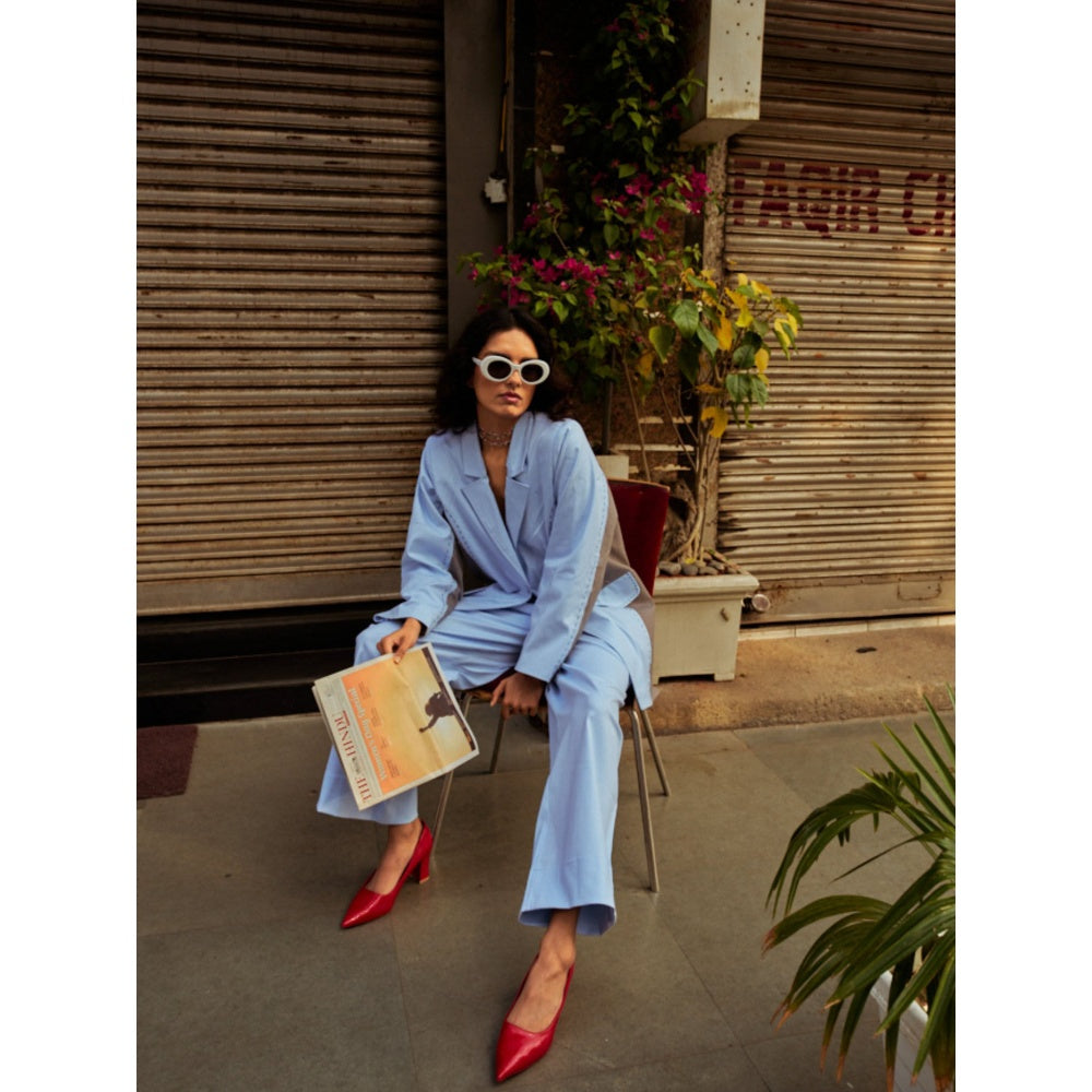 SPACE Riri Cut and Sew Blazer with Pant (Set of 2)