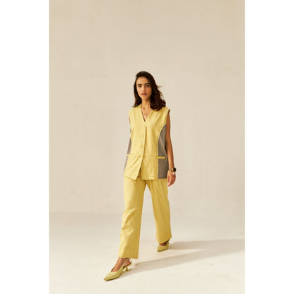 SPACE Nun Kun Cut and Sew Blazer with Pant (Set of 2)