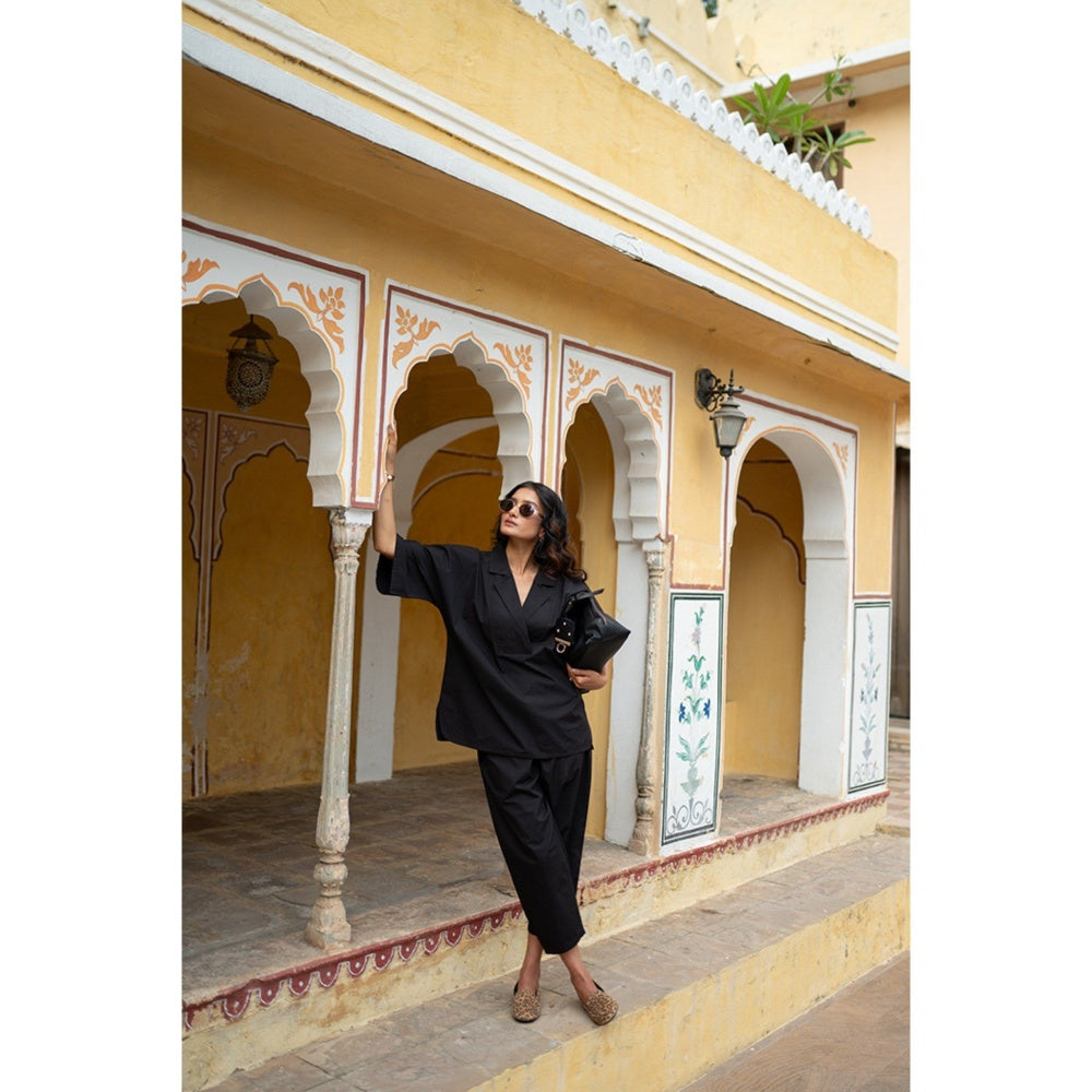 SPACE Chhaya Black Co-Ord Set