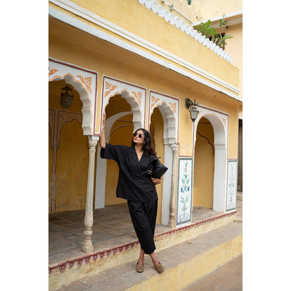 SPACE Chhaya Black Co-Ord Set