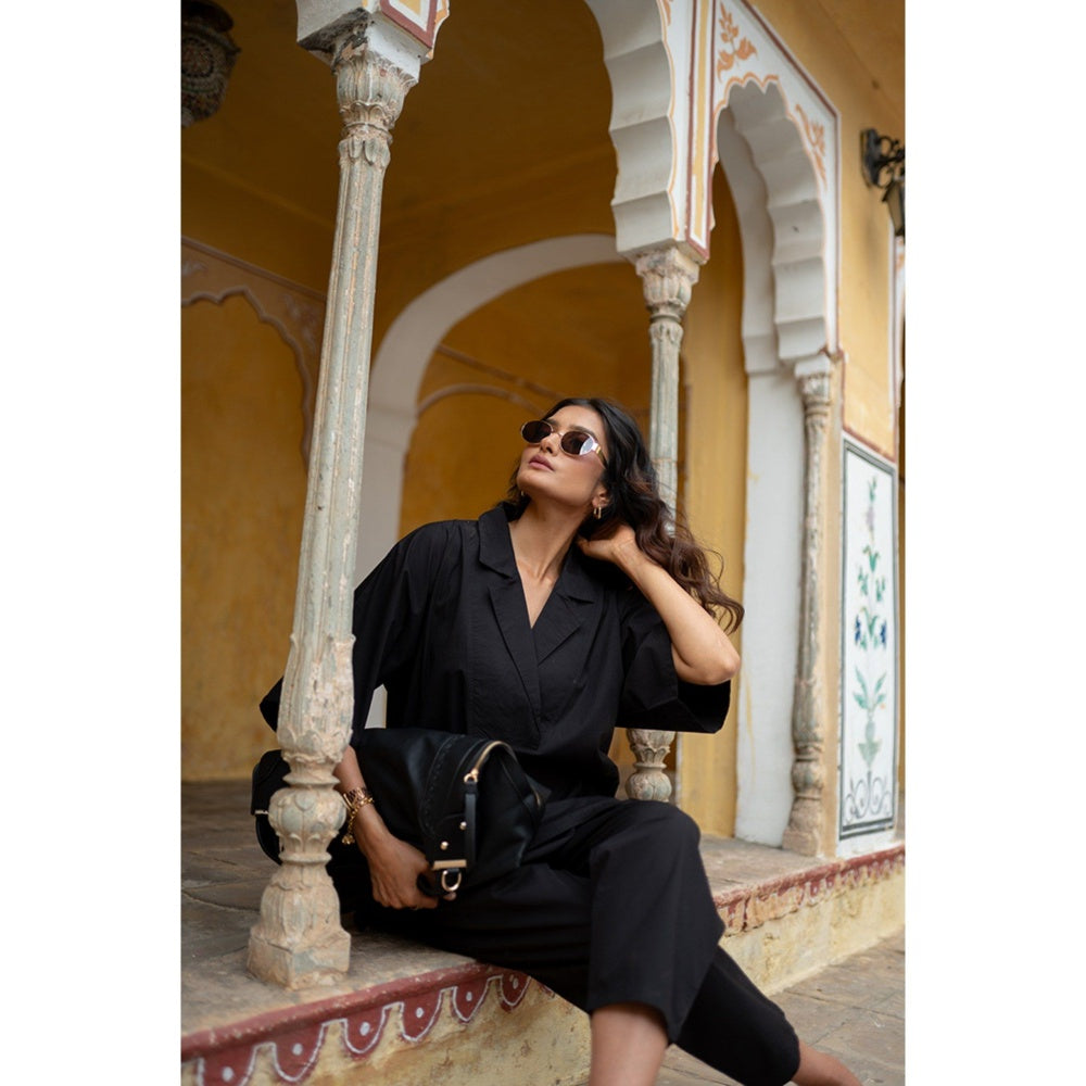 SPACE Chhaya Black Co-Ord Set