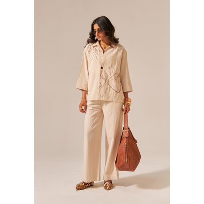 SPACE Dhoop Beige Co-Ord Set